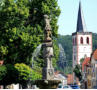 Der Vitusbrunnen auf dem Marktplatz in Vacha