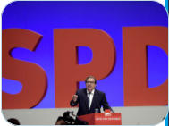 Gerhard Schröder auf einem vergangenen SPD Parteitag
